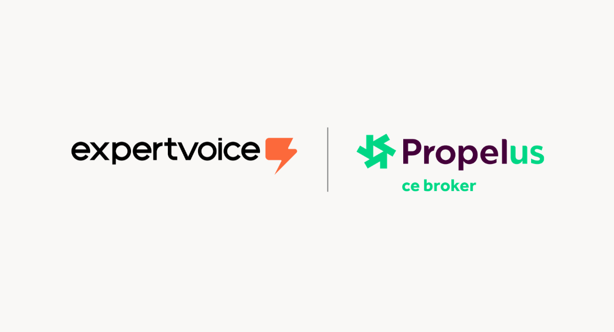 Propelus CE Broker and ExpertVoice logos