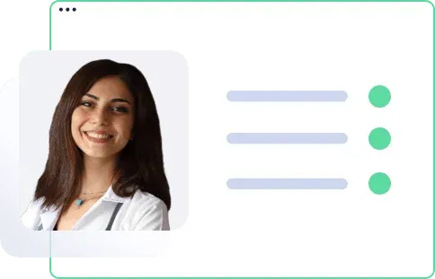 Woman smiling