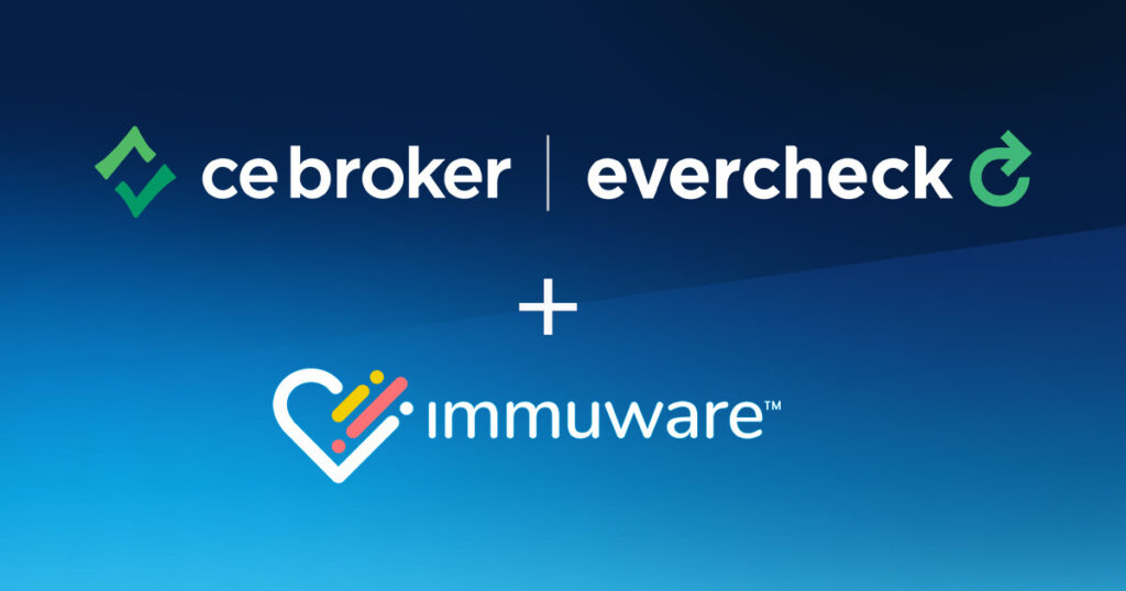 C E Broker and Immuware logos